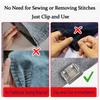 New Clothing Clips for Trouser Leg Shortening Invisible Fixing No Sew Hidden Hem Prevent Dragging Window Screen Fixing Buckles