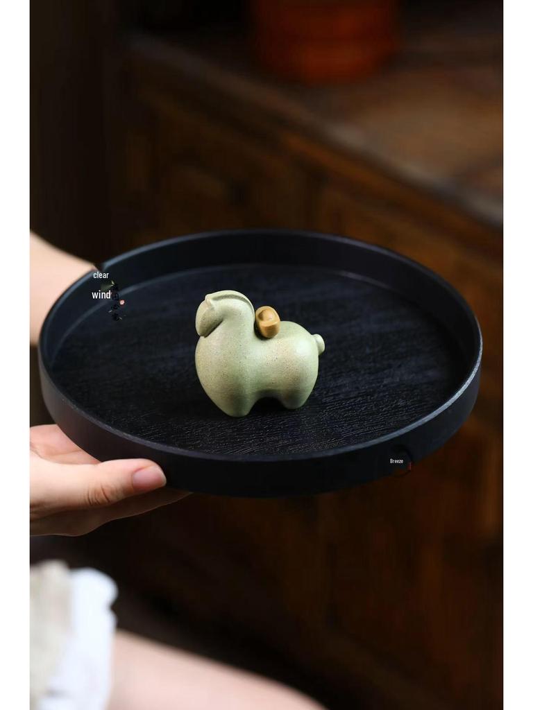 Yixing Zisha "Instant Wealth" Zodiac Horse Tea Pet - Tang Horse Figurine for Prosperity