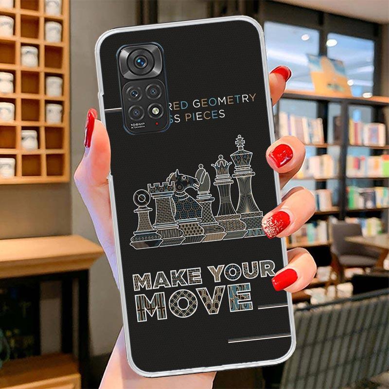Competitive Chess Game Cover Phone Case For Xiaomi Redmi Note 15 14 13 12 11 10 Pro Plus 14S 12S 11S 11T 11E 10S Soft Fundas She