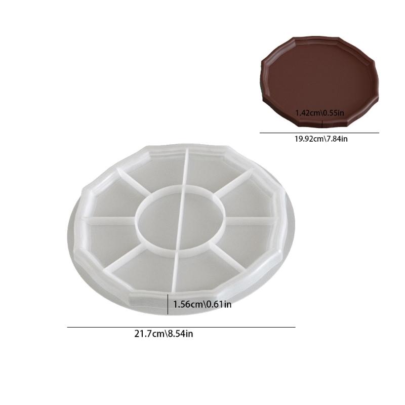 Octagonal Silicone Plate Mold Container Moulds for Crafting Decorative Trays Jewelry Dishes Resin Casting Projects