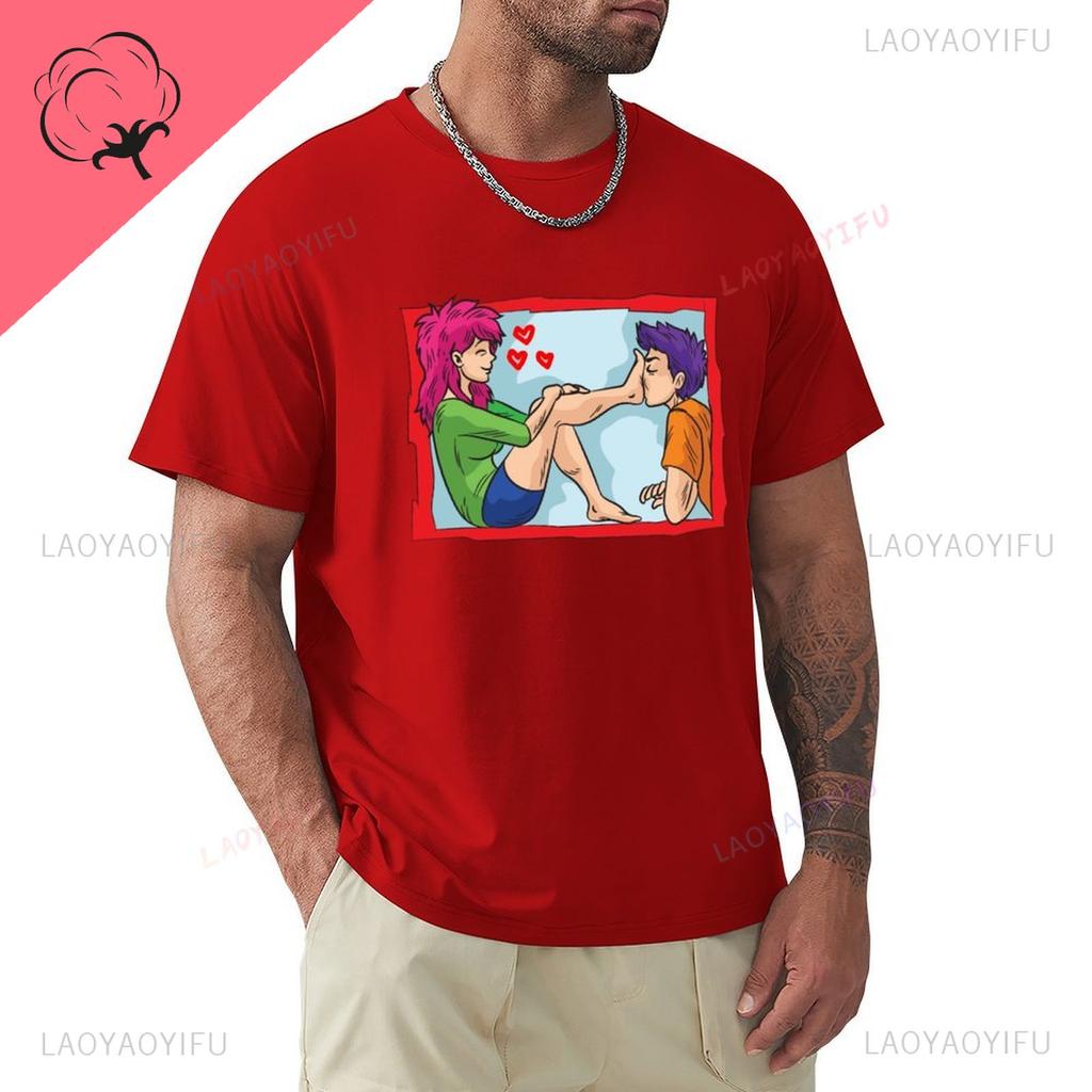 Femdom Foot Worship Printed TShirt Summer Clothes Plain Blacks High Quality Cotton Tshirt Men Boyfriend Outdoors Shortsleev