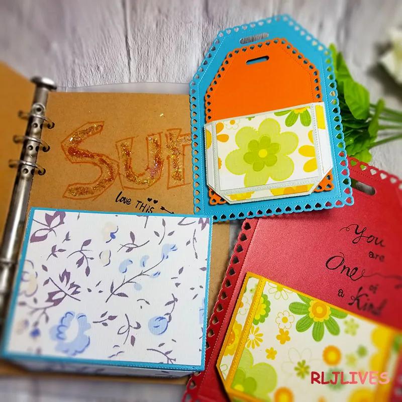 Love Swap Tags with Pockets Metal Cutting Dies Stencils for DIY Scrapbooking photo album Decorative Embossing DIY Paper Cards