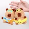 Plush Keychain Capibala Cute Cartoon Animal Girls Schoolbag Decorative Pendant