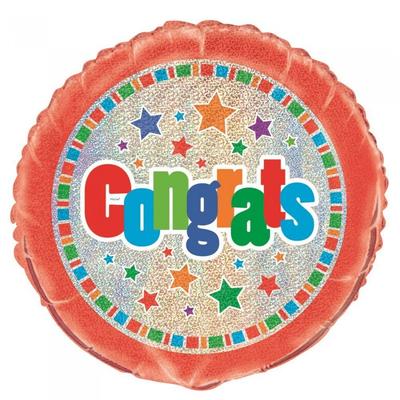 Unique Party Congrats Stars Foil Balloon