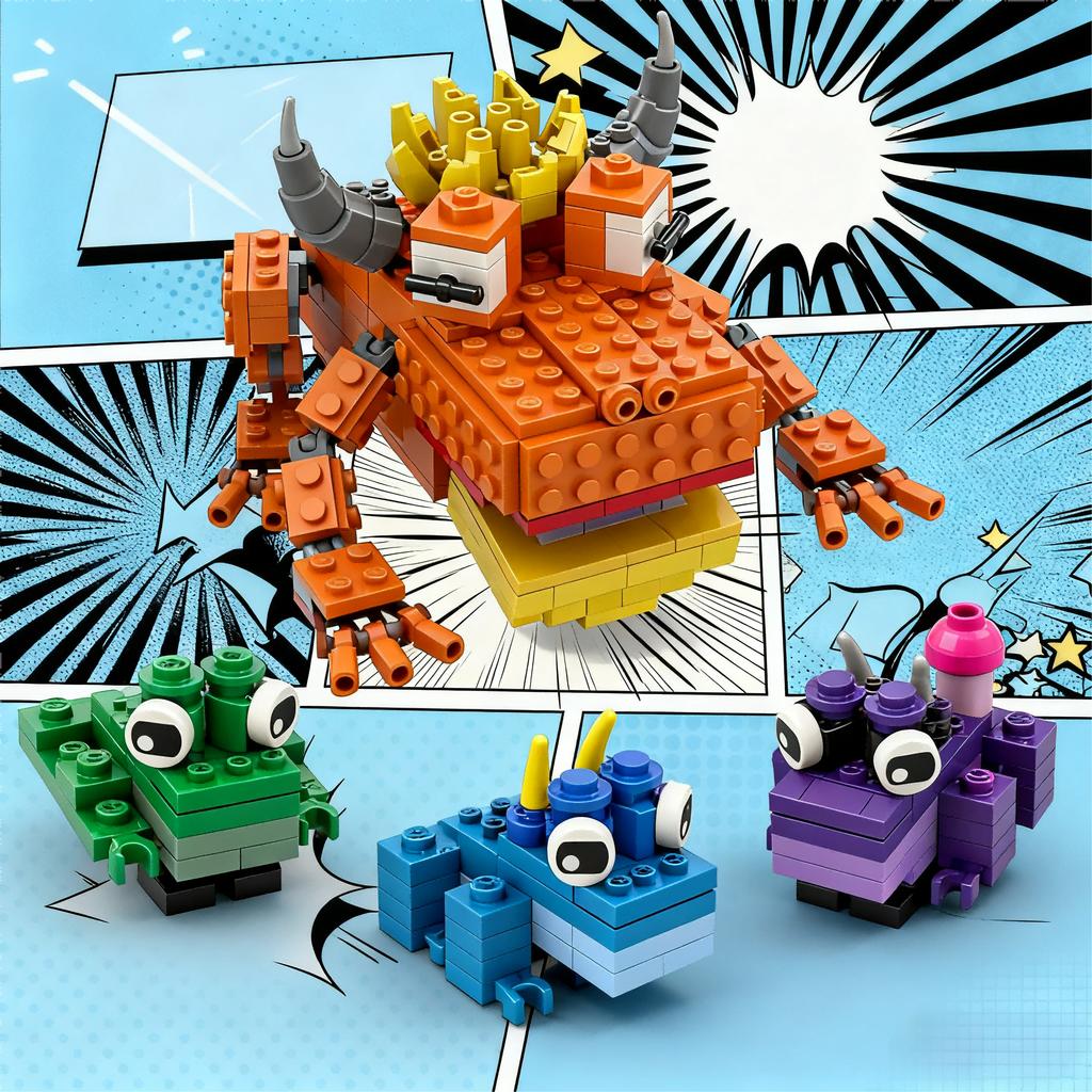 Forest 99 Nights Deer Building Blocks, Official Game Character Model Assembly Kit, Special Birthday Christmas Gift for Boys Girl