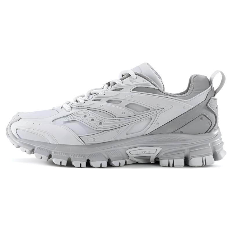 Saucony Leather Retro Casual Shock Absorbing Non-Slip Wear-Resistant Low-Top Running Shoes Unisex Running Shoes Light-Gray Dark-Gray S79044-6