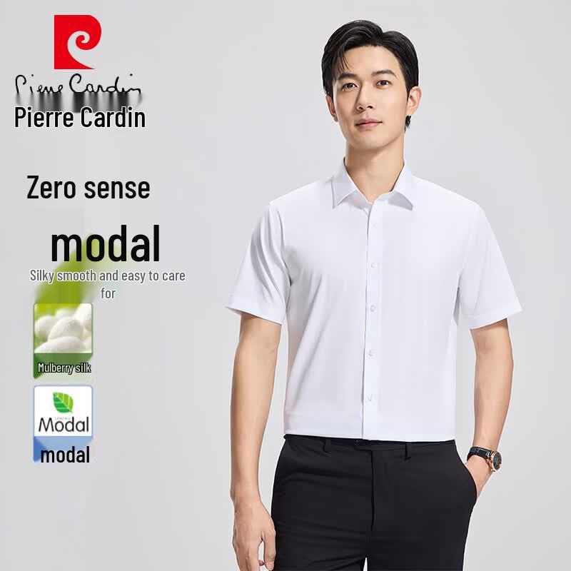 

Pierre Cardin Men s Summer Breathable Short Sleeve Shirt 38