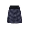 Golf Series Plaid Print Loose Golf Knit Casual Skirt Women Skirts Deep-Black A11W345304FBK