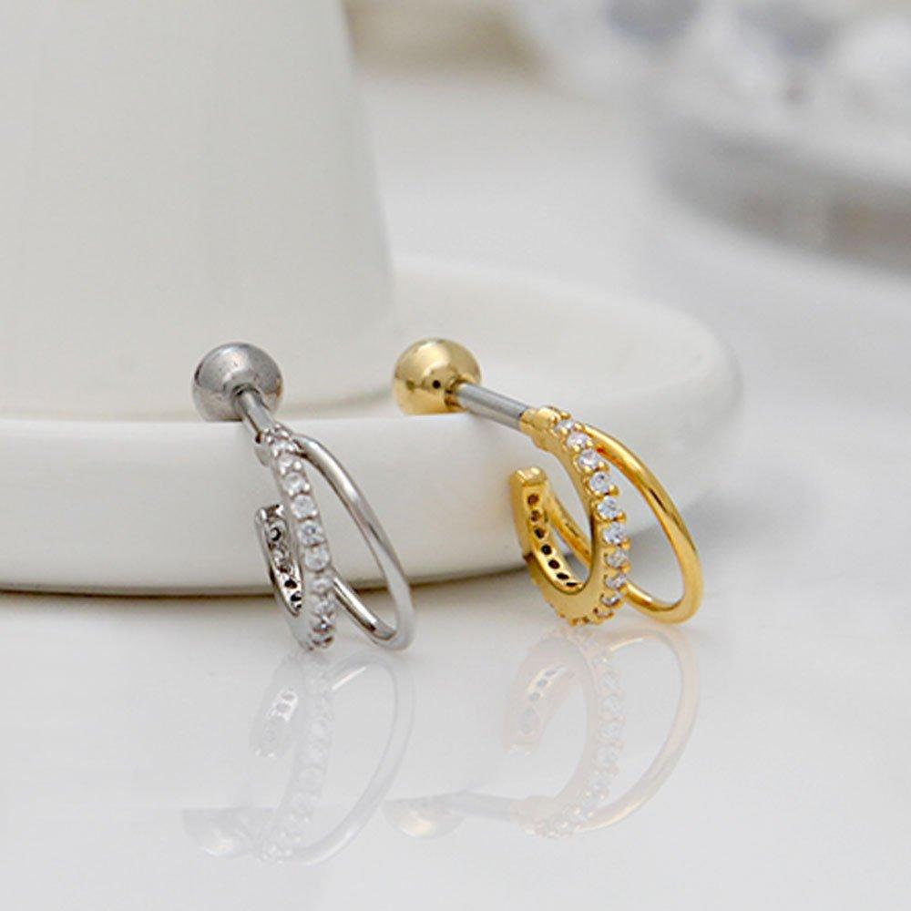 [1+1] Fashion Piercing Mini Two Rings, Choose 1 of 3 Types, One Side Sale
