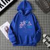 New trend pattern print spring and autumn loose casual fashion women's hooded sweater