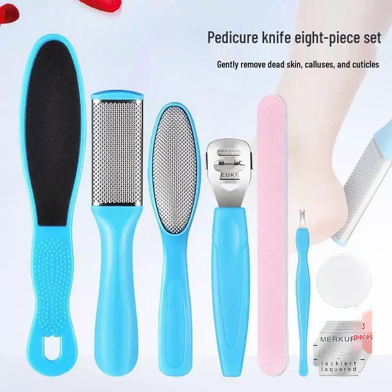 

Stainless Steel Pedicure Set: Foot File, Scrubber, and Grinder for Removing Dead Skin and Calluses