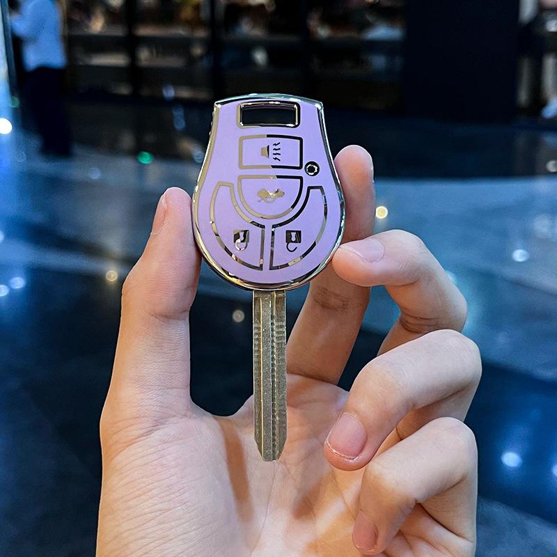 

Подходит для старого автомобиля Nissan с прямой пластиной, чехол для ключей Sunshine Luida Classic Xuan Yi March Tiida Navara, чехол с пряжкой для автомобиля NissanIStyle-Straight Pla