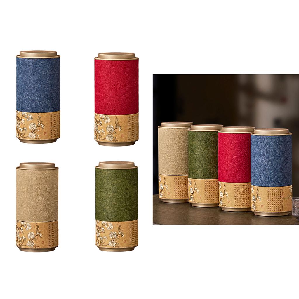 Exquisite Tea Container Chinese Culture Tea Storage Box Tea Canister Tea Storage Jar Perfect Gift for Tea Enthusiasts