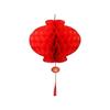 Feestelijke Rode Honingraat Lantaarns - 26cm (Set van 10)