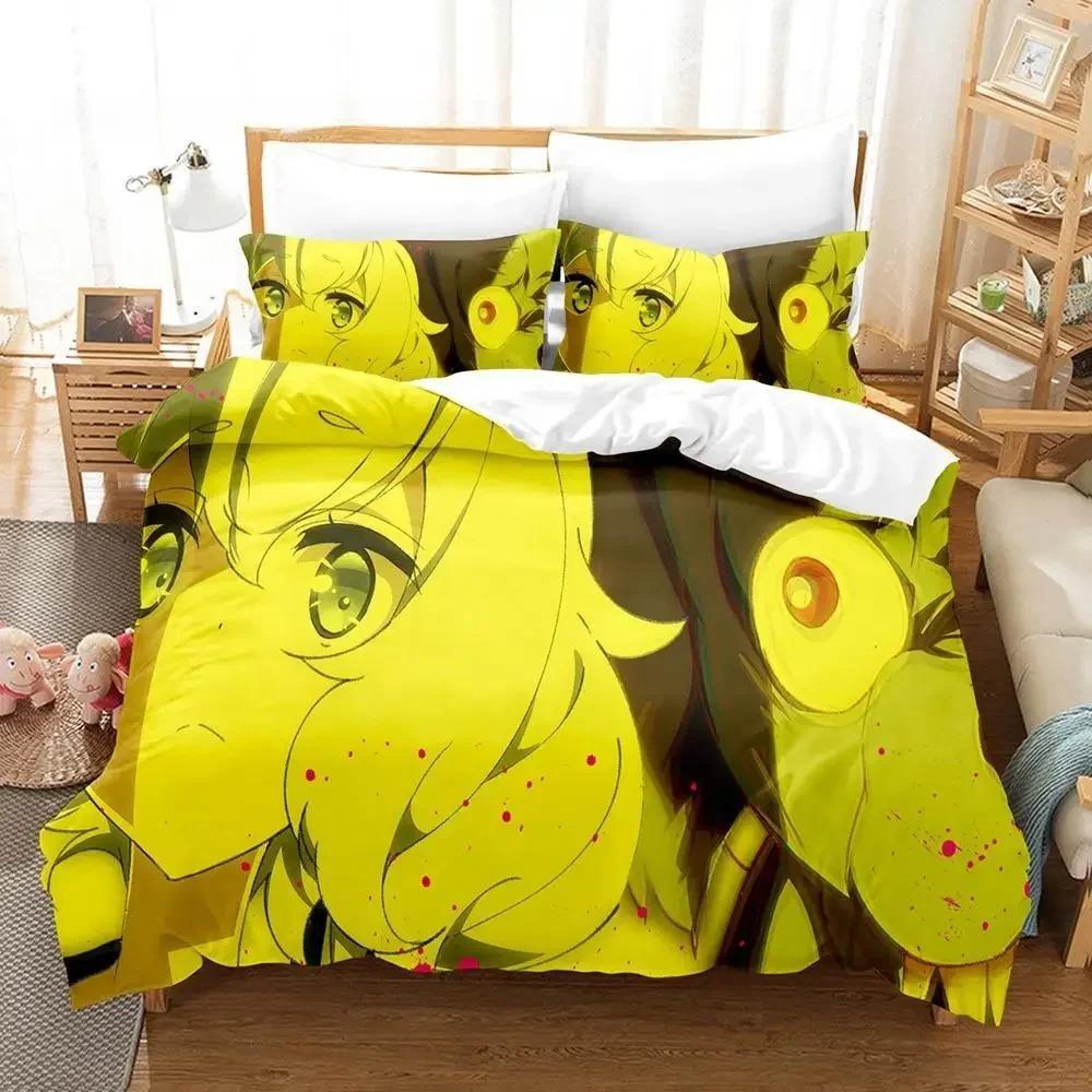 Anime Zombie Land Saga Bedding Set,Duvet Cover Comforter Bed Set Quilt Cover Pillowcase,King Queen Twin Size Boys Girls Adultse
