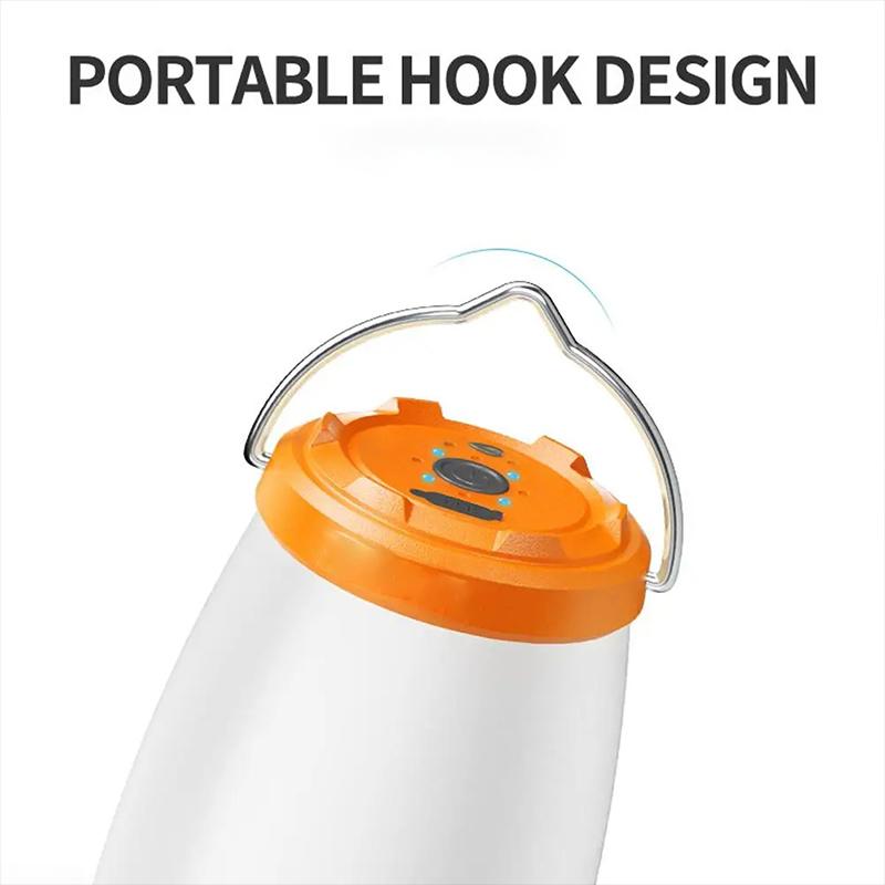 LED Camping Lights Built-in Battery USB Rechargeable Lamp Outdoor Tents Hanging Lantern Waterproof Night Light Emergency Light