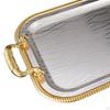 Decorative Serving Tray Coffee Table Bathroom Organizer Vanity Trays with Handles for Dessert