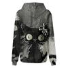 Women's Long Sleeve Halloween Print Hoodie