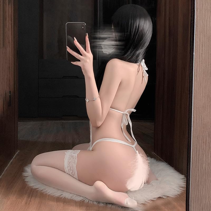 Sexy Leotard 2 Piece Set Fishnet Tights Cosplay Super High Leg Leotard Lace See Through Extreme Lingerie Ultra Thin Temptation Sleepwear Babydoll Cute