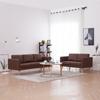 Day and Night - Day and Night 2-piece Sofa Set In Brown Fabric