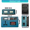 Multiple Outlet Intelligent Battery Inverter 21V To 220V Inverter Adapter Power Supply Inverter for Home Appliance