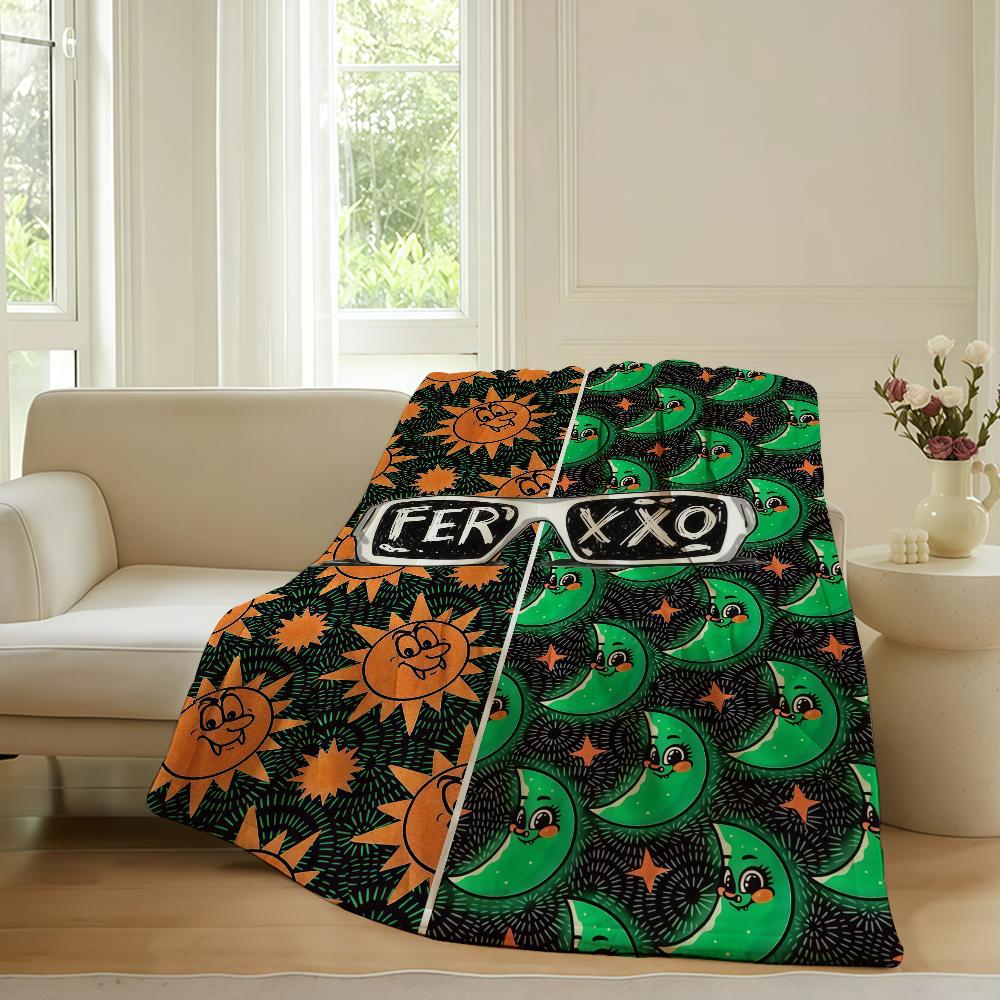 Colombian singer Feid Ferxxo Blanket For Sofa Office Bed Plane Travel Sleep Read Relax Camping Soft And Warm