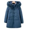 Winter Tang Suit Hooded Down Jacket for The Elderly for Middle-aged and Elderly Women's Large Size Warm Clothes for Grandma Mid-length Winter Clothes