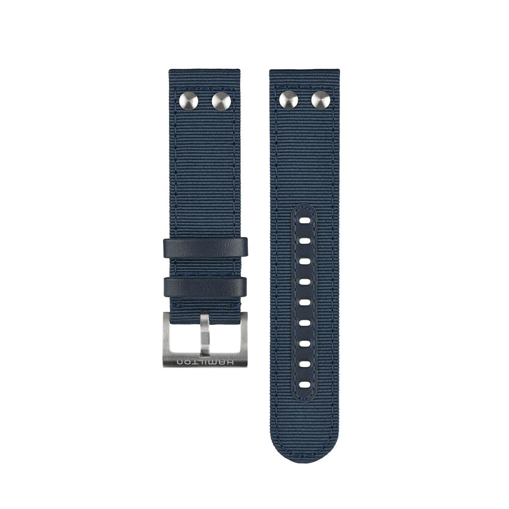 [Hamilton] 22mm Blue Nato-Style Replacement Watch Strap (H6007791011)