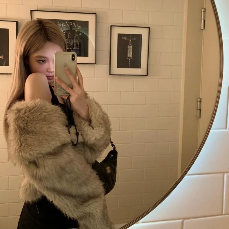 VAYLA Luxury Brand Autumn Winter Fur Coat Women Short Lazy Wind Fox Fur Jacket Cropped Fluffy Casaco De Pele Feminino