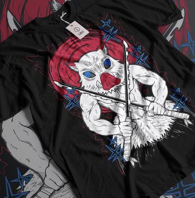 Koszulka Inosuke Demon Slayer Kimetsu No Yaiba Anime Manga Prezent Koszulka Wszystkie Rozmiary