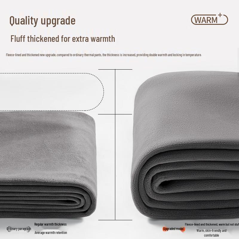 MINISO Men's Winter Warm Fleece-lined Casual Straight Leg Pants