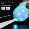 Einziehbare Hundeleinen Eingebautes LED-Licht Haustierleinen Multifunktionale Hundeleine