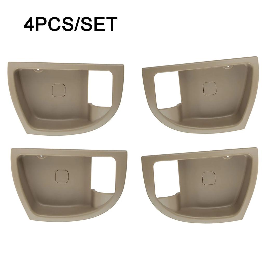 4Pcs Car Interior Door Handle Trim Covers Suitable For Hyundai Santa Fe 2007-2012 Doors Handle Bezel Frame Cars Inner Parts