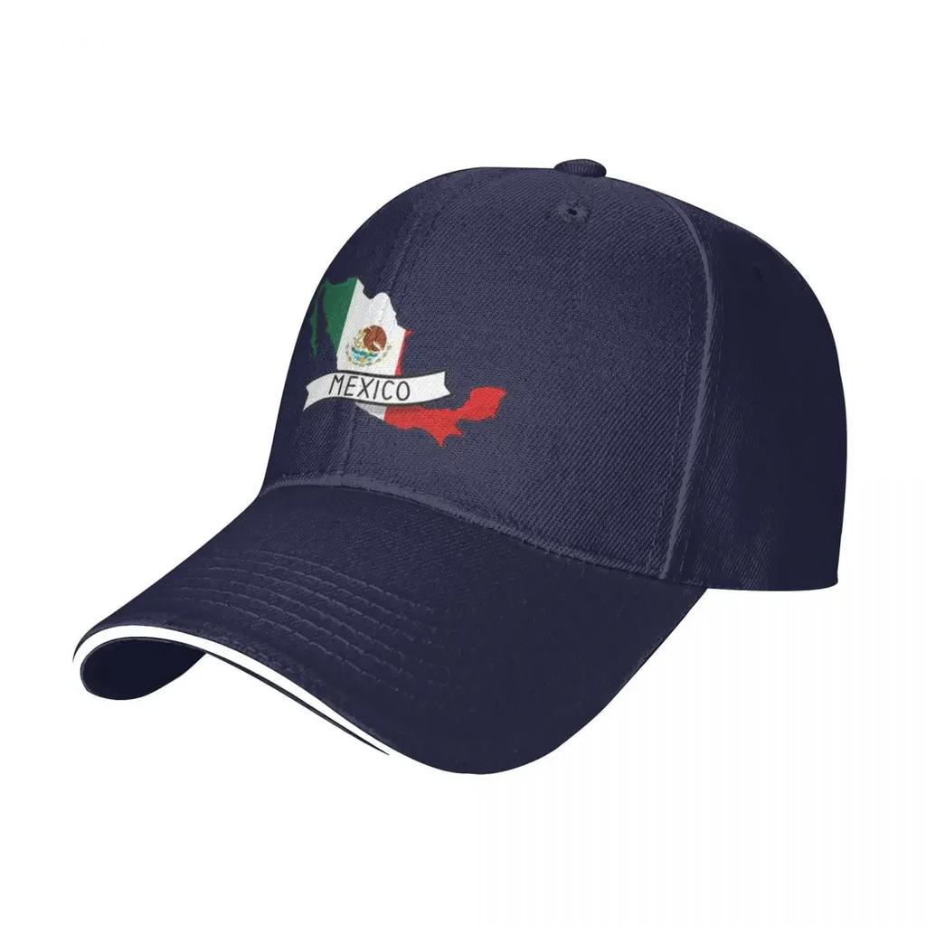 Mexico Flag Map Hiking Baseball Caps For Womens Printing Female Beach Coquette Hat Hip Hop Trucker Cap