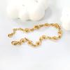 Trendy Hip-hop New Goth Unisex Fashion Bracelet Unique and Creative Irregular Stainless Steel Gold-plated Design Punk Style Gift