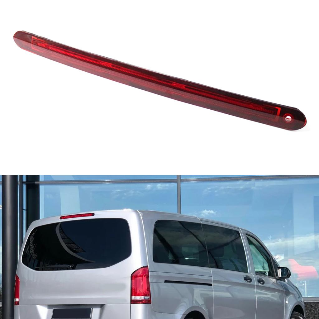Upgraded Red Lens LED Rear High Level Centre Third Brake Stop Light Auto Accessories Compatible For 2014+ MB Vito W447