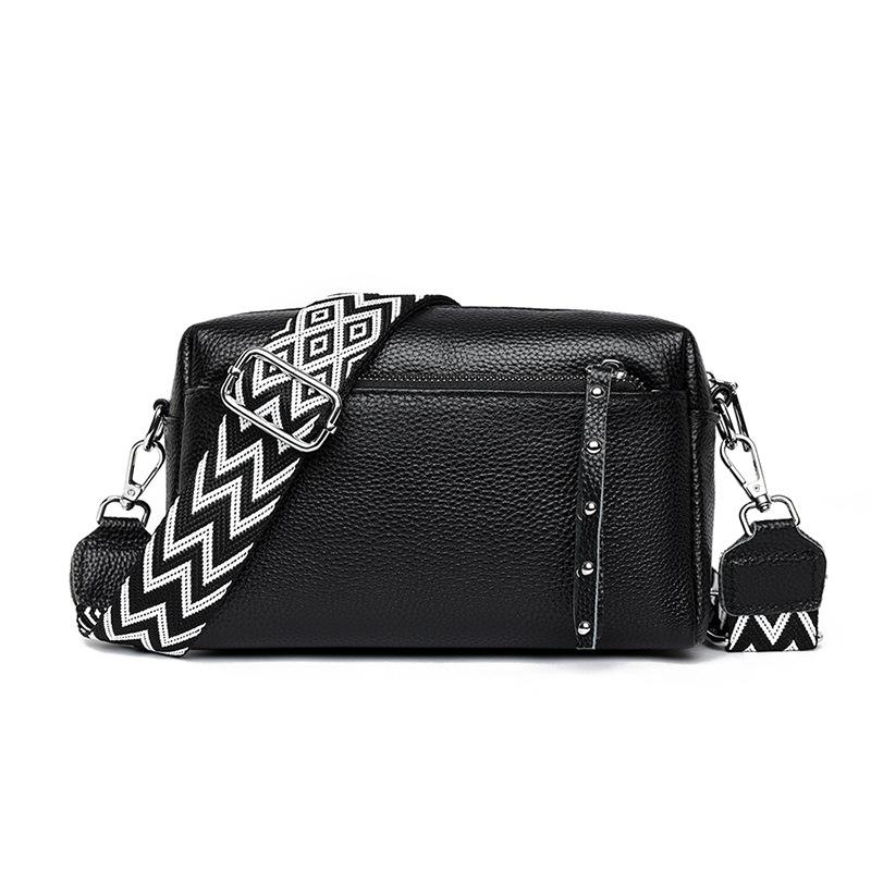

RanHuang New Arrive 2026 Women s Genuine Leather Shoulder Bags Fashi Messenger Bags Luxury Ladies Small Crossbody Bags B410 (20cm<Max Length<30cm) чёрный