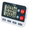 Dual Digital Timer Multifunctional 3 Channel Timer with Memory Function Count UP/Down Timer for Gym Office Laboratory