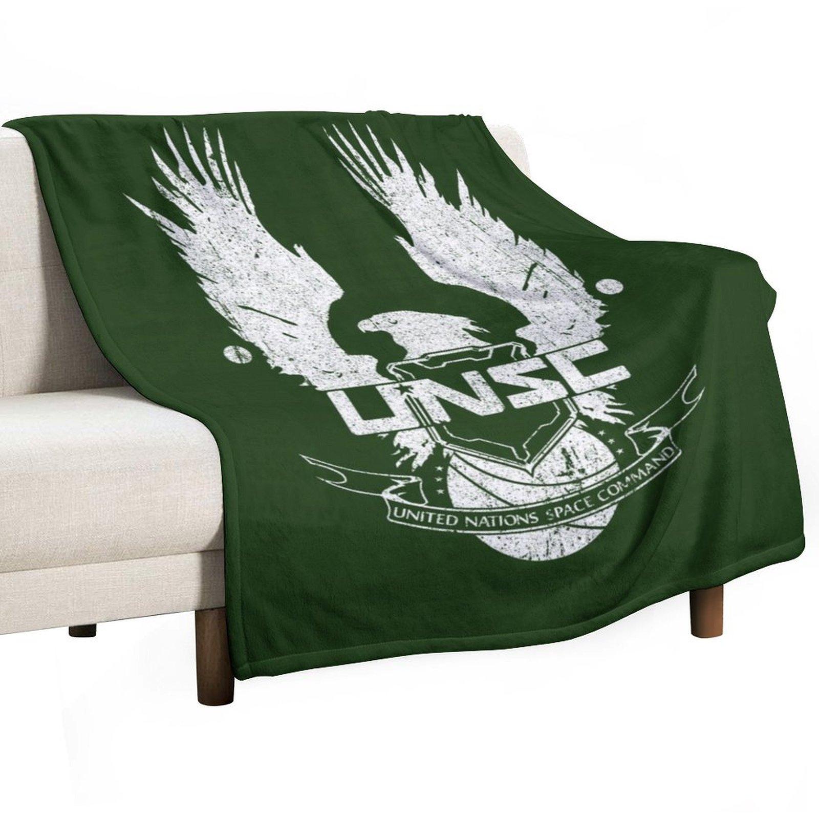 UNSC - United Nations Space Command Throw Blanket Comforter Camping Blankets For Sofas Decorative Sofas Blankets 30x40in