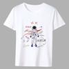 Men's T-shirt New Hot Sale Cartoon Astronaut Pattern Print Series Tee Shirt Summer Casual White Classic Male Short-sleeved Tops