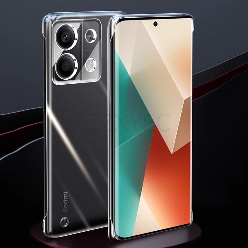 Frameless Slim Clear Hard Back Cover Case For Xiaomi Redmi Note 13 Pro Plus Note13 Pro Plus Pro+ 5G ShockProof Coque Phone Cases