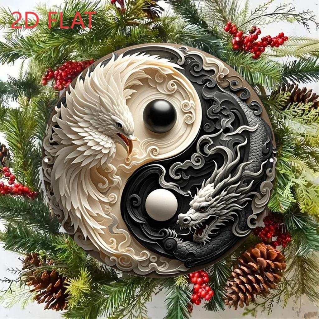 2D Flat Metal Wall Sign Decor