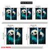 2pcs,2D Plane Printing Popular Curtain Panels Dreaming Panda 100% Polyester (without Rod) Festive for Living Room, Bedroom,