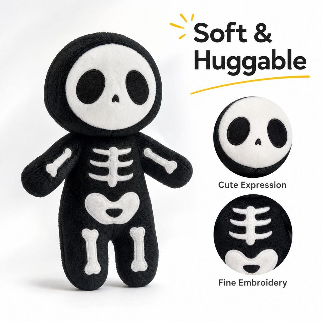 Halloween Plush Toy, Soft Stuffed Animal for Party Decor, or and Gift Giving