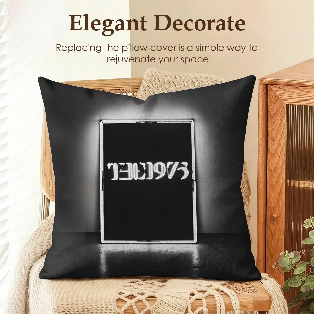 

Band TThe Cushion Cover Natural Linen Organic Fabric DoubleSided Printing Sofa Home Decor Gift Pillow Case 30x30cm