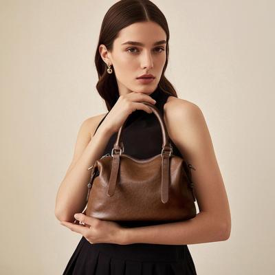 Cowhide Handbag Genuine Leather Fashionable and Retro Versatile Pillow Bag Women's Bag