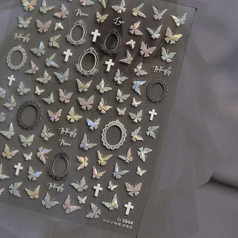 

Shell Light Fairy Small Butterfly Nail Stickers Tomoni Relief Adhesive Japanese-Style Retro Nail Stickers Decorations Shell Light Fairy Little Butterfly 3944