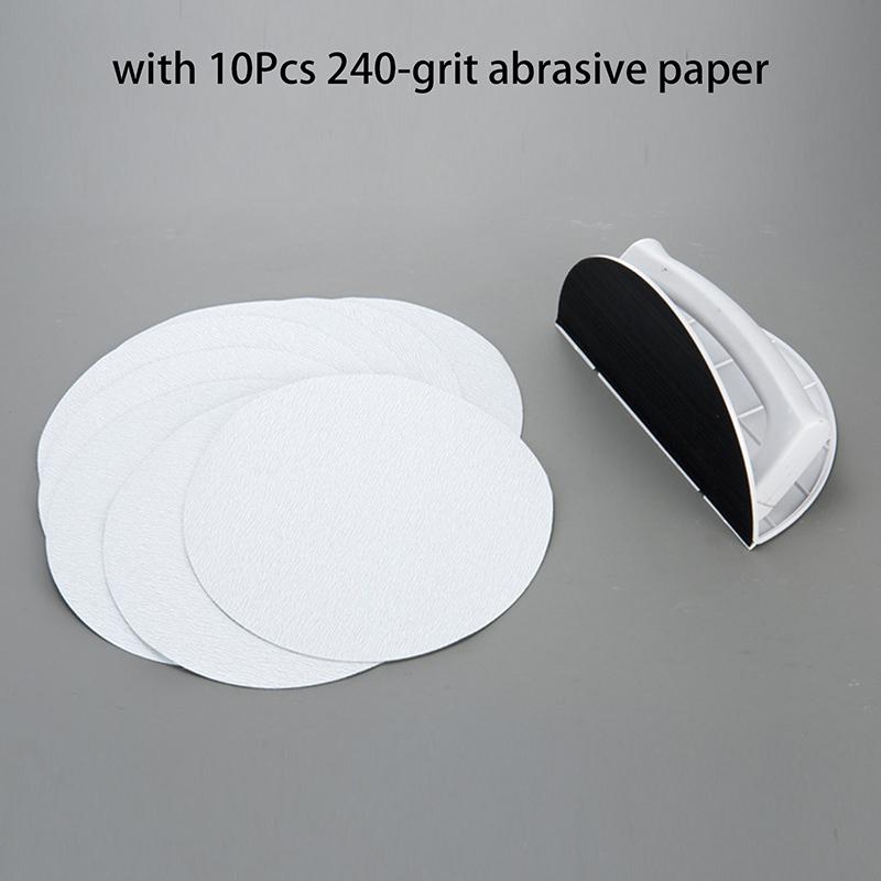

Semicircular Internal Corner Sandpaper Grinding Tool, Self-Adhesive Plastic High-Grade Hand Grinding Board