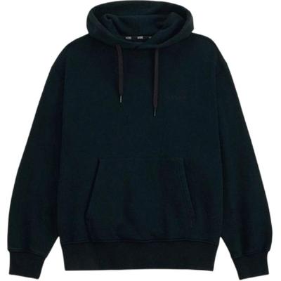 Vans Jednobarevná mikina s kapucí a spadlými rameny, mikina s dlouhým rukávem, pánská mikina VN000TRSBLK