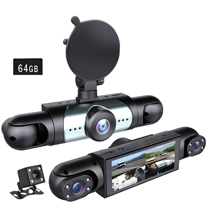4 Lens Car Dashcam Camera Loop Recording 1080P Recording Parking Monitor And Wide Angle View For Car